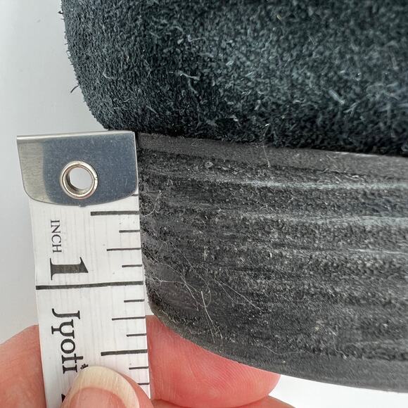 Blondo Ingrid Ankle Bootie Waterproof Size 10M Black Suede Leather B5911 Lined - Picture 9 of 10